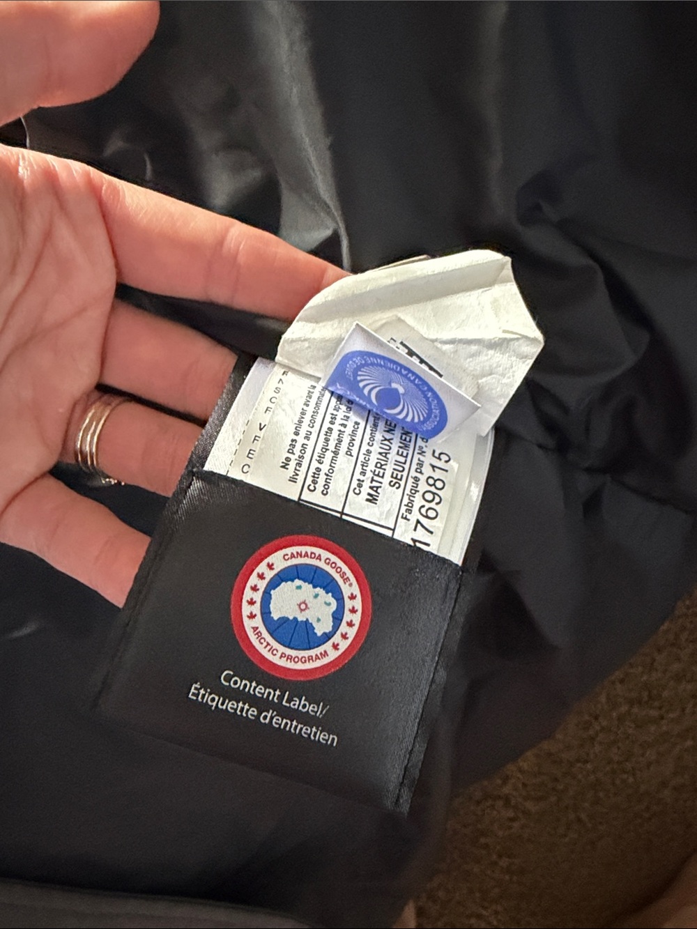 Canada Goose Rossclair - Graphite Grey Parka with Fur-Trim Hood - Picture 12 of 14